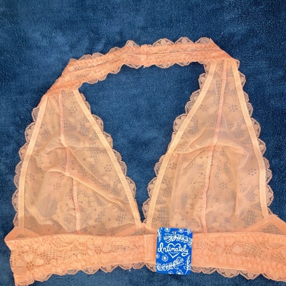 Free People Galloon Lace Halter Bra Light Orange - Picture 4 of 4